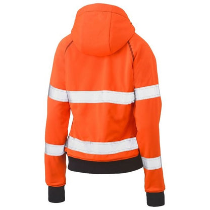 Bisley BKL6819T Womens Taped HiVis Fleece Hoodie