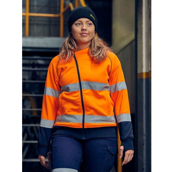Bisley BKL6819T Womens Taped HiVis Fleece Hoodie