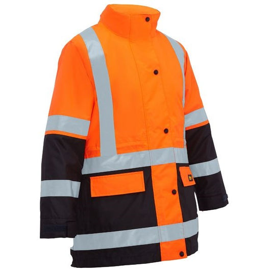Bisley BKL6975 Womens Taped Hi Vis 5 In 1 Rain Jacket