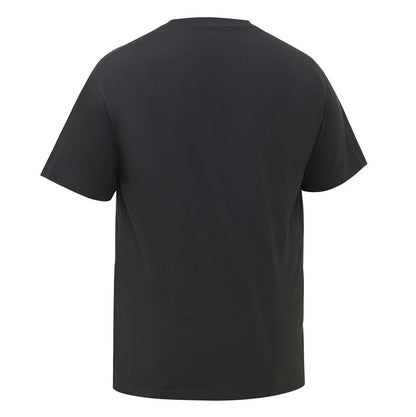 Black t-shirt on a white background