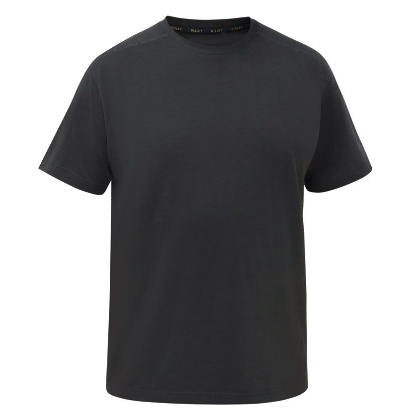 Bisley BKT078 Cotton Essential Tee, Men's classic cotton charcoal tshirt 