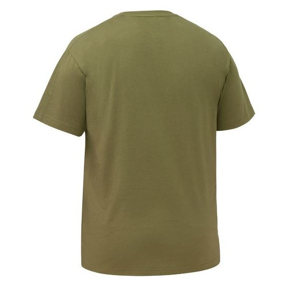Green t-shirt on a white background