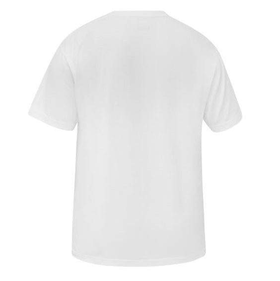 Plain white t-shirt on a white background