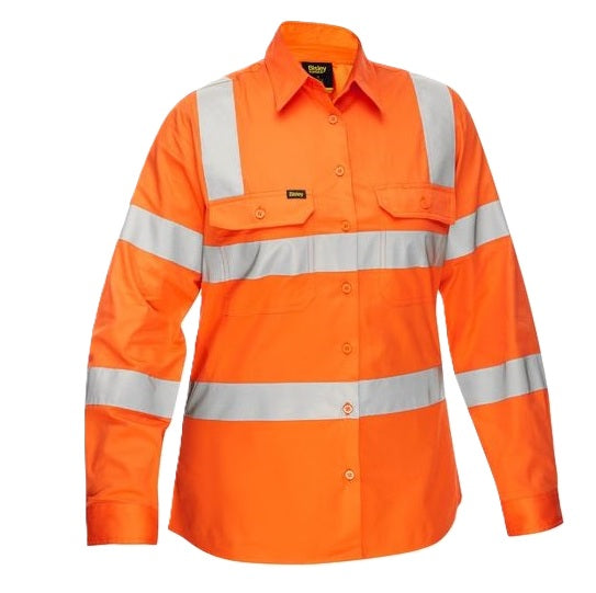 Bisley BL6016T Womens Taped Biomotion Cool Lightweight Hivis Shirt