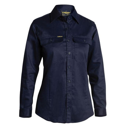 Navy blue shirt with brand logo on a white background
