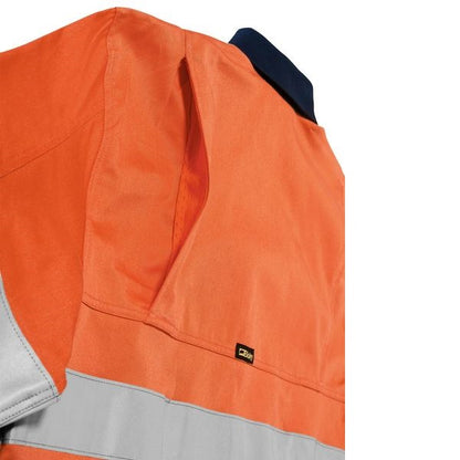 Bisley BS6448T 3M Taped Two Tone HiVis Mens Industrial Cool Vented Shirt