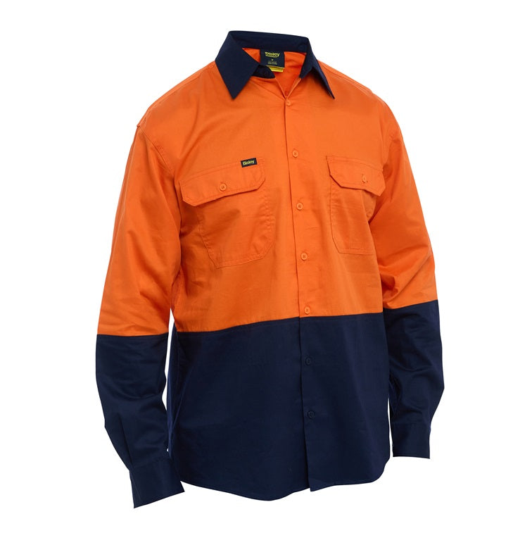 Bisley BS6695 Hi Vis Lightweight Drill Shirt