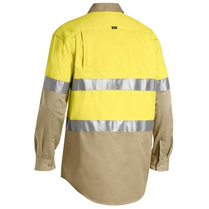 Bisley BS6696T Mens Taped Cool L/S HiVis Shirt