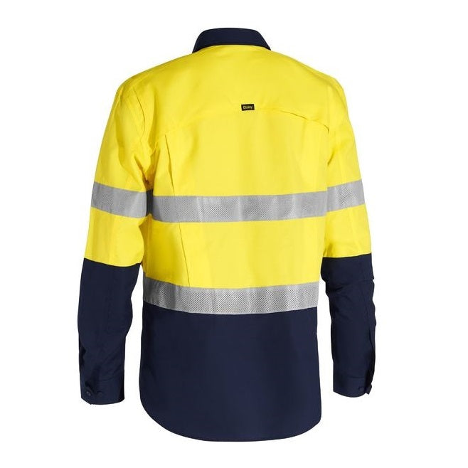 Bisley BSC6415T X Airflow™ Closed Front Taped Hi Vis Ripstop Shirt
