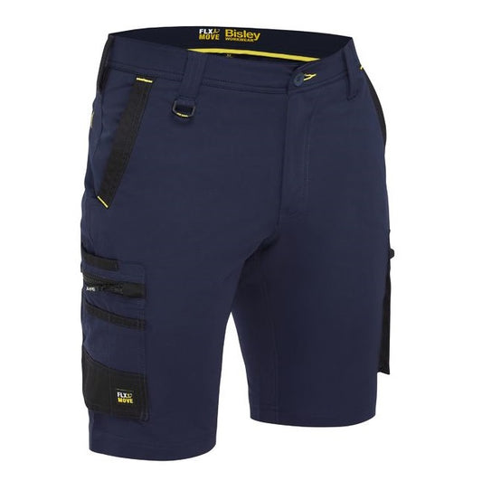 Bisley BSHC1332 Flex&Move™ 4-Way Stretch Zip Cargo Short