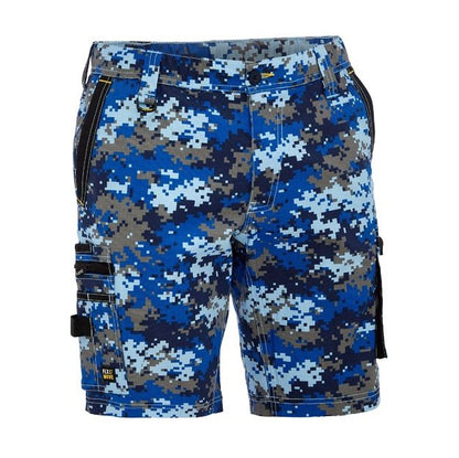Bisley BSHC1337 Flex and Move Stretch Canvas Camo Cargo Short - Limited Edition