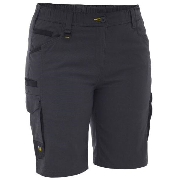 Bisley BSHL1338 Womens FLX & Move™ Elastic Waist Cargo Shorts