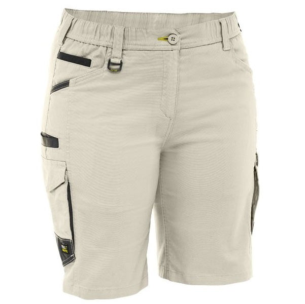 Bisley BSHL1338 Womens FLX & Move™ Elastic Waist Cargo Shorts