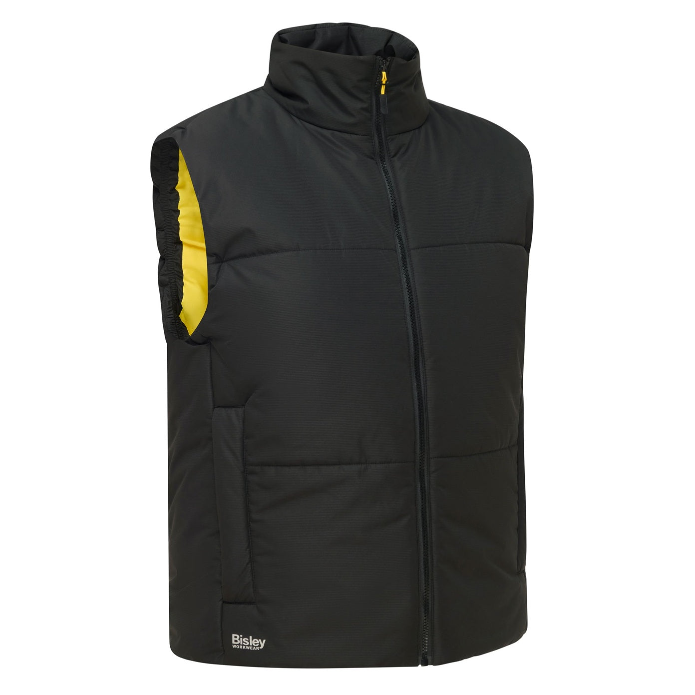 Bisley BV0333 Insulated Puffer Vest - men's black puffer vest - popular men's work vest