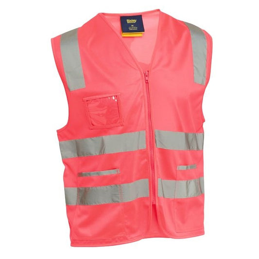 Bisley BV0341T Taped Hivis Safety Zip Vest