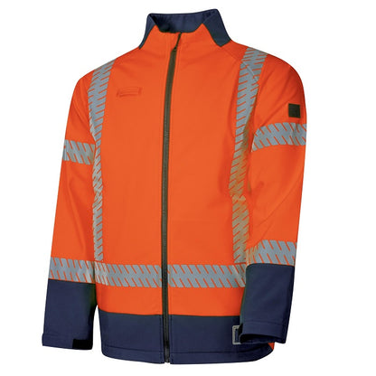 Bool BW2300T8 HiVis PPE2 Softshell Jacket with Segmented FR Reflective Tape