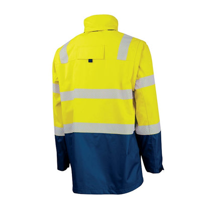 Bool BW2340T4 FR PPE3 Hi-Vis Parka With Zip-Off Sleeves And Segmented FR Tape