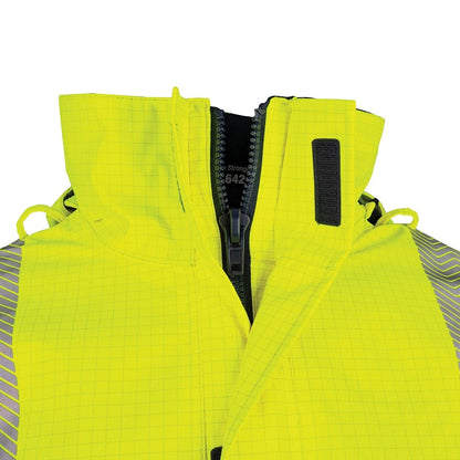 Bool BW2340T4 FR PPE3 Hi-Vis Parka With Zip-Off Sleeves And Segmented FR Tape