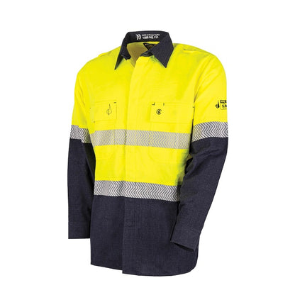 Bool BW2505T1 Lightweight PPE1 Two Tone FR Shirt With Segmented FR Reflective Tape