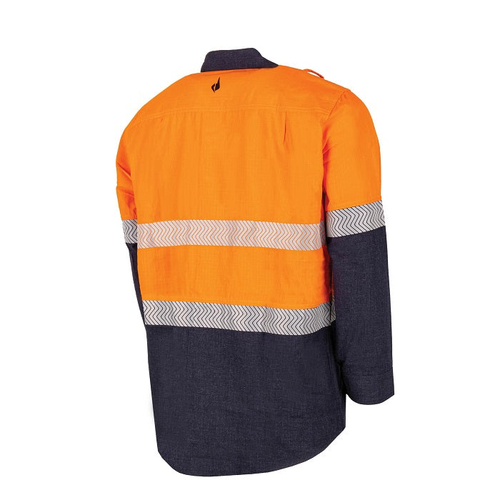 Bool BW2505T1 Lightweight PPE1 Two Tone FR Shirt With Segmented FR Reflective Tape
