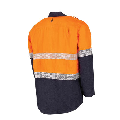 Bool BW2505T1 Lightweight PPE1 Two Tone FR Shirt With Segmented FR Reflective Tape