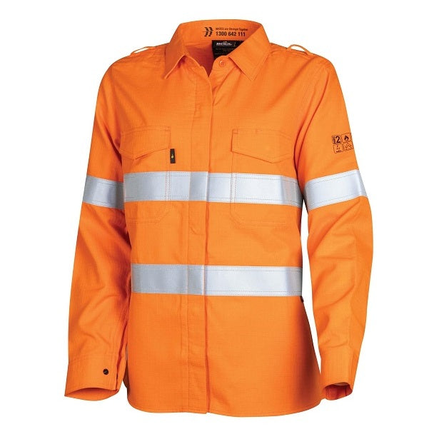 Bool BWW1590T1 Womens Regular Weight PPE2 FR Shirt With Loxy Reflective Tape
