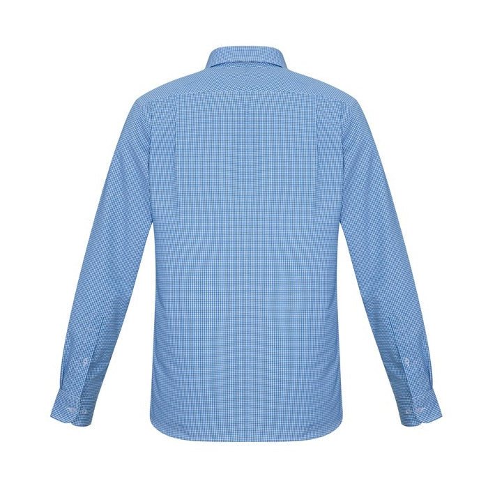 Mens french blue modern fit cuffed Biz Collection S716ML Ellison Mens Shirt