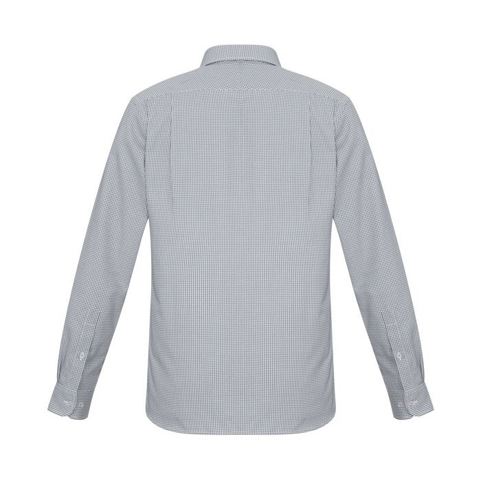 Mens silver grey wrinkle resistantBiz Collection S716ML Ellison Mens Shirt