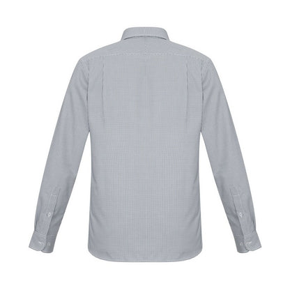 Mens silver grey wrinkle resistantBiz Collection S716ML Ellison Mens Shirt