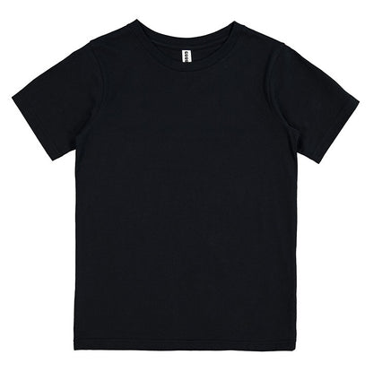 Black t-shirt on a white background