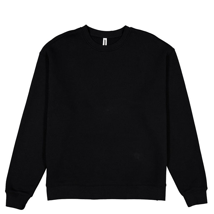 Black sweatshirt on a white background