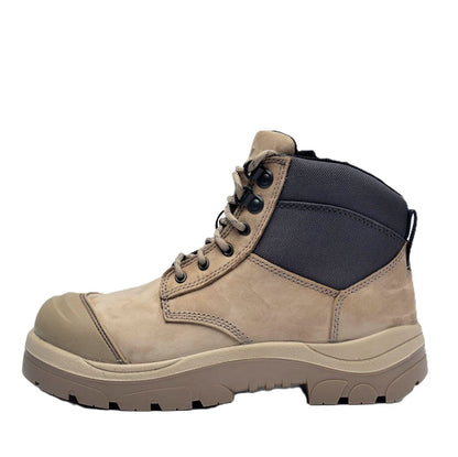 Wide Load 690SZ Stone 6 Zip Side Safety Boots