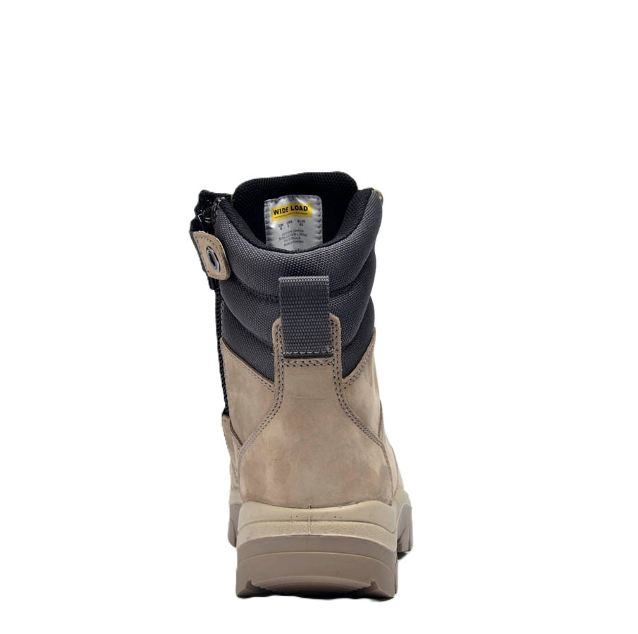 Wide Load 890SZ Stone 8 Zip Side Safety Boots