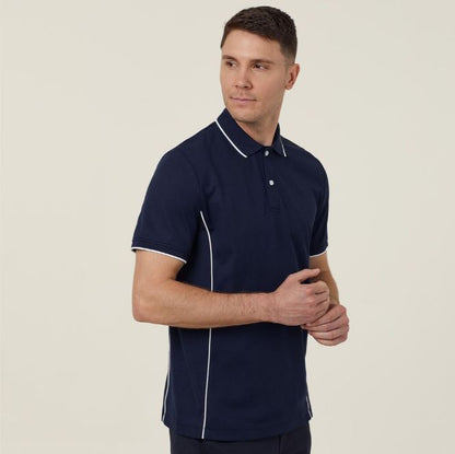 NNT CATJA2 Antibacterial Polyface Short Sleeve Tipped Polo