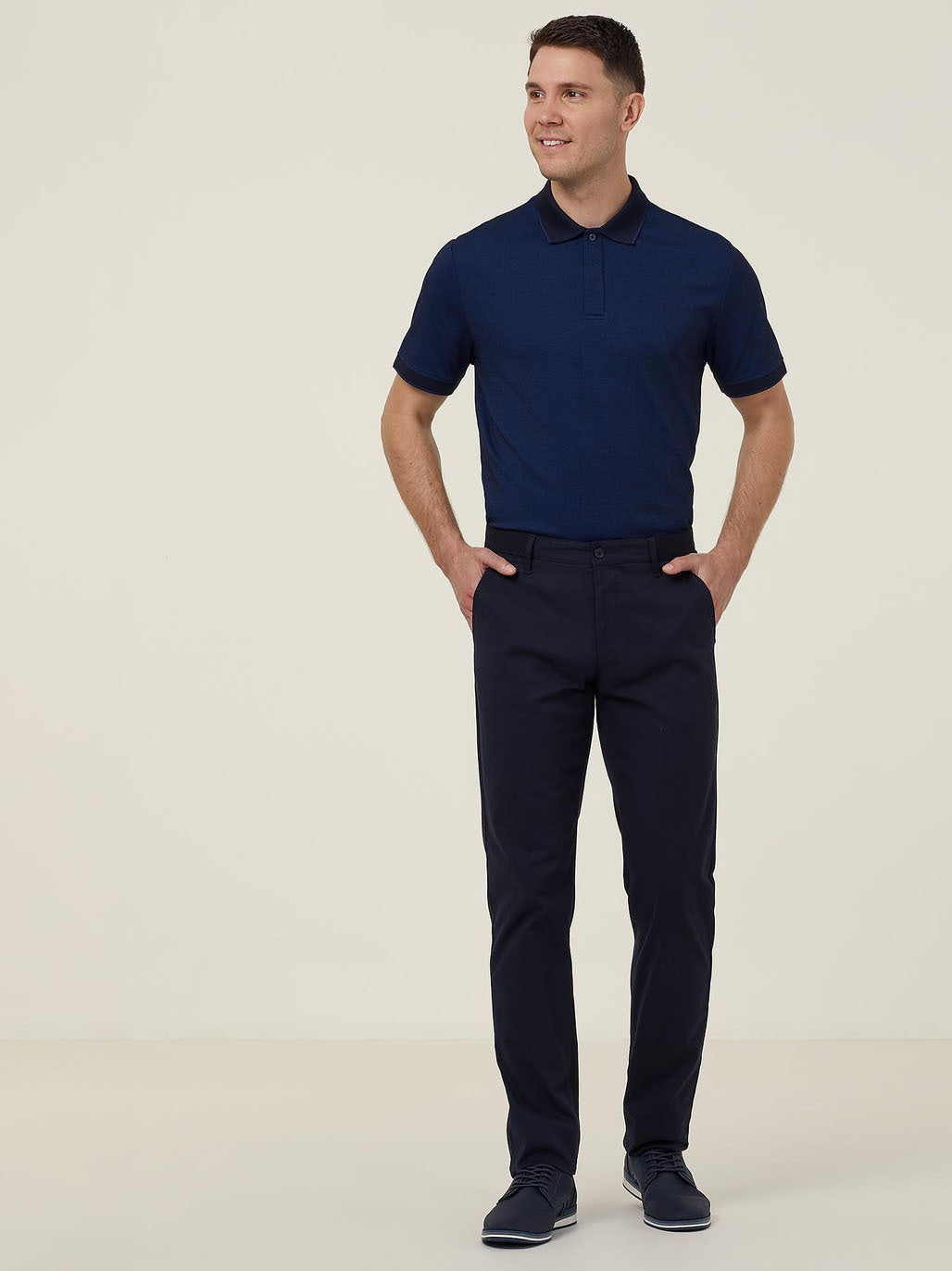 NNT CATJA4 Textured Short Sleeve Polo