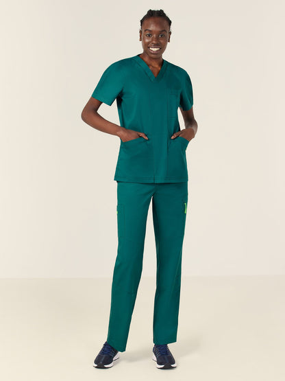 NNT CATRFV Unisex Carl V-Neck Style Scrub Top