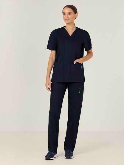 NNT CATRFV Unisex Carl V-Neck Style Scrub Top