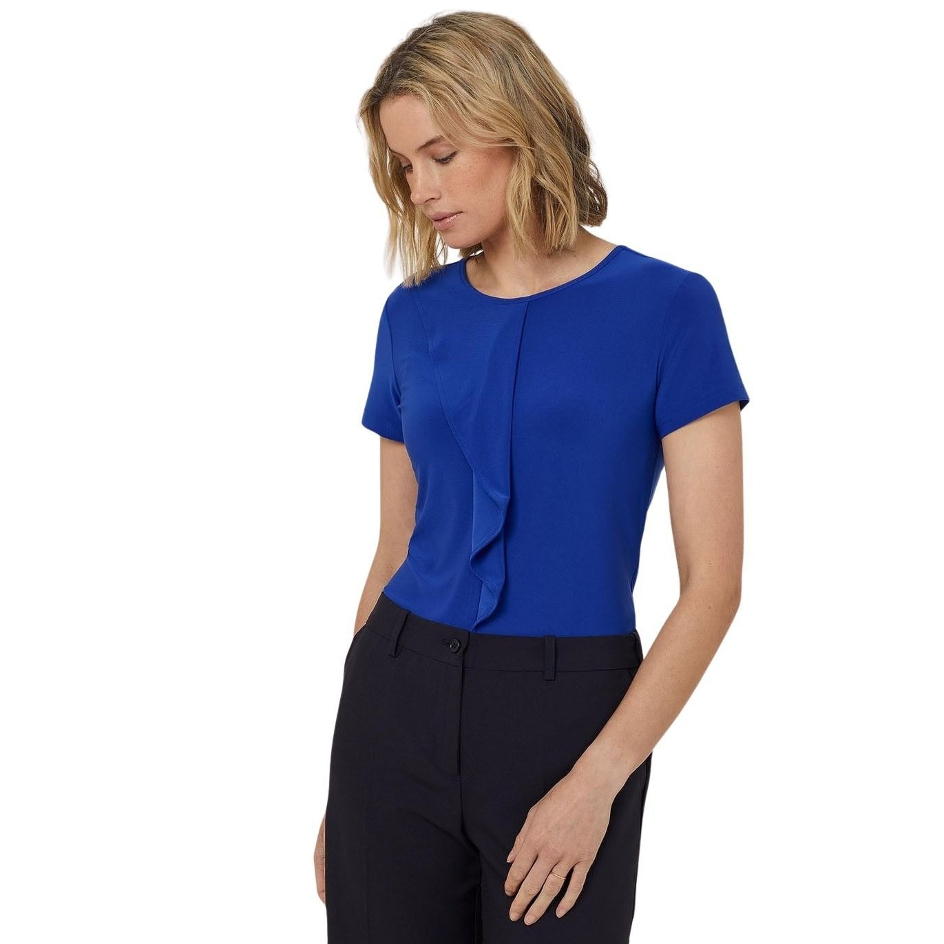 NNT CATU64 Ladies S/S Round Neck T Top Blouse