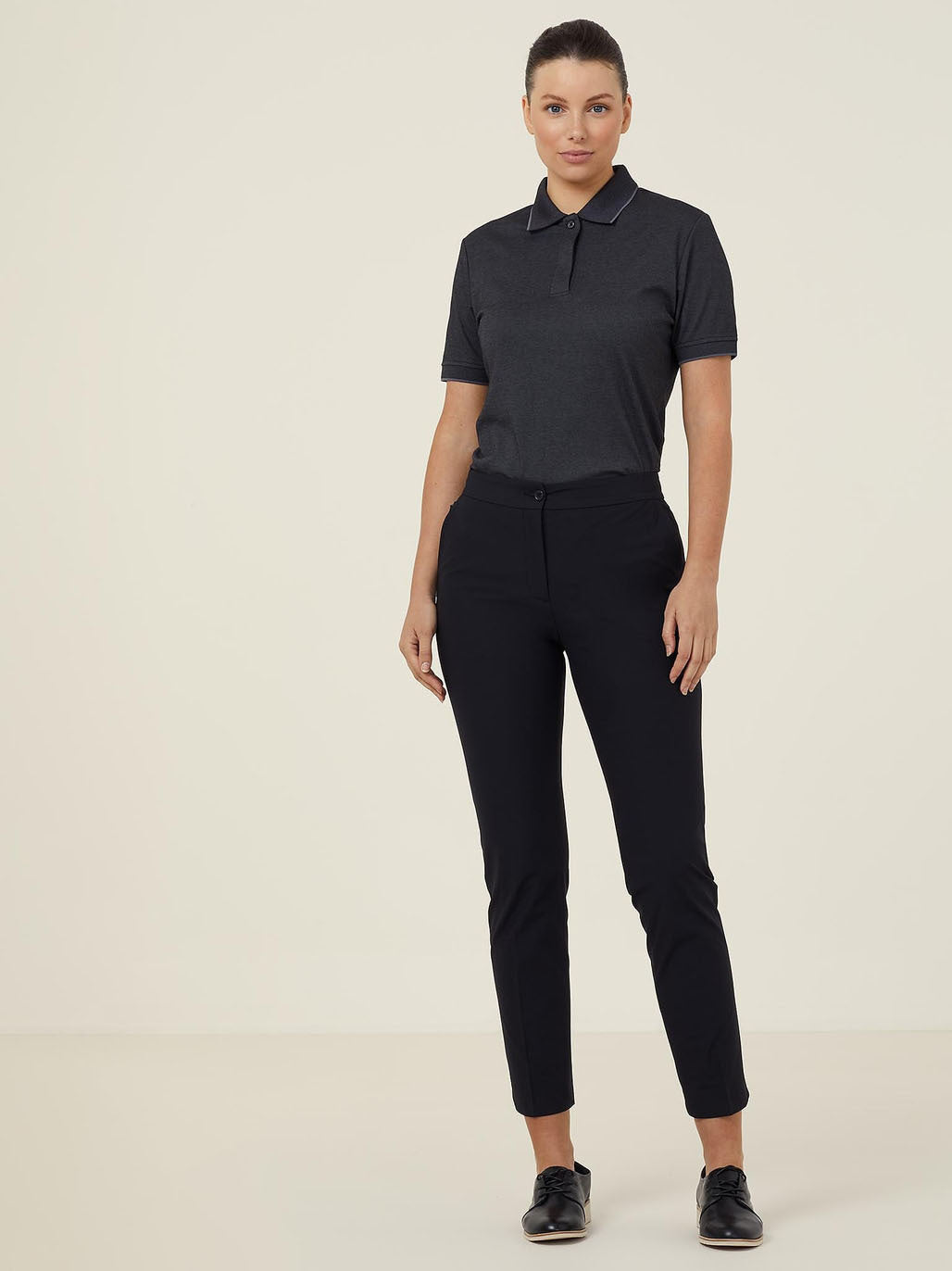 NNT CATUF9 Textured Women's Short Sleeve Polo