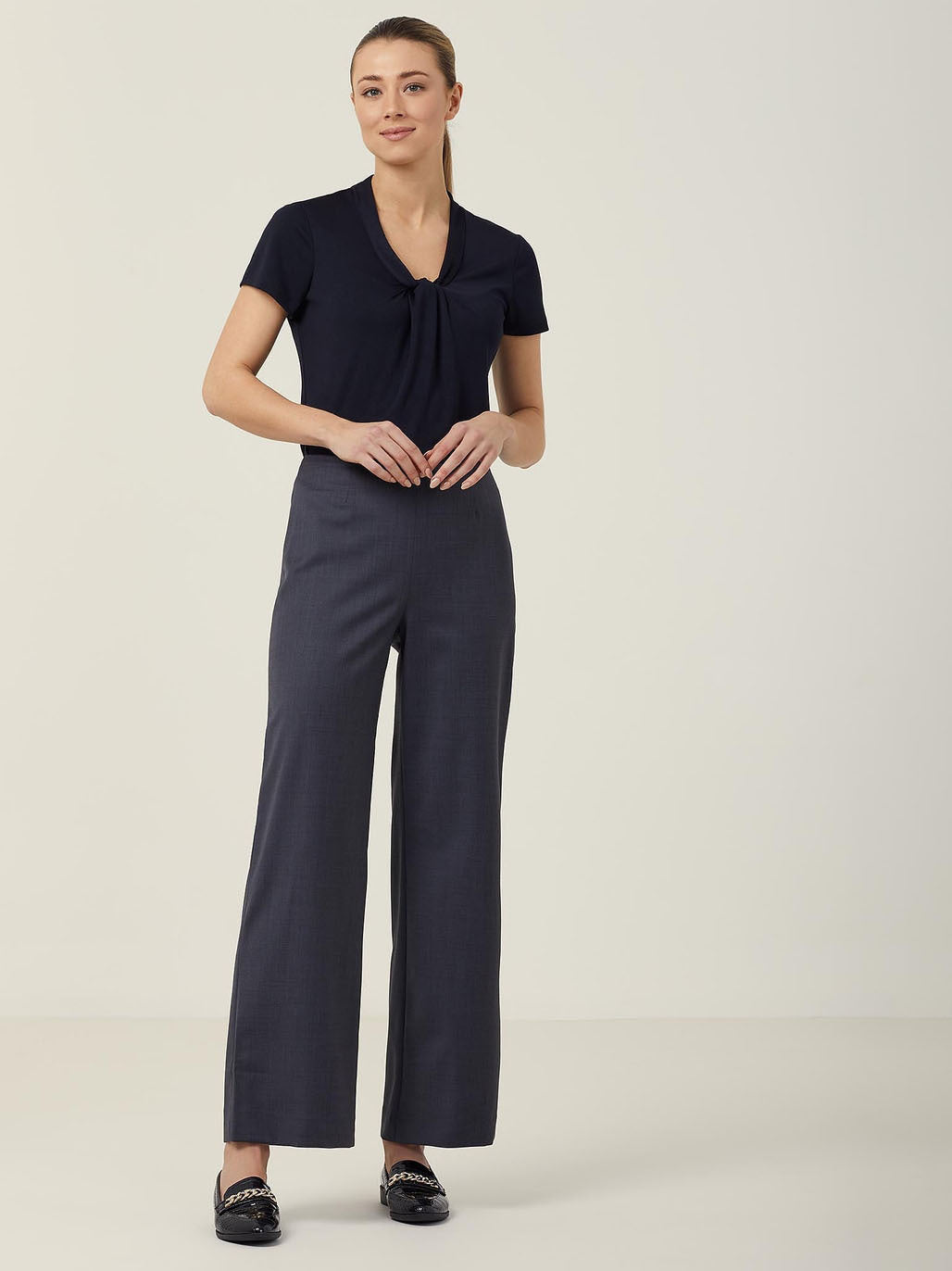 NNT CATUFS Matt Jersey Twist Neck S/S Top