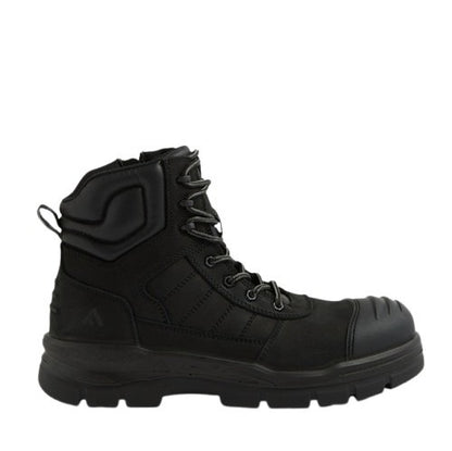 Black tactical airport friendly Colorado CF12346 Shoval Zip-sided Scuff Cap Safety Boots