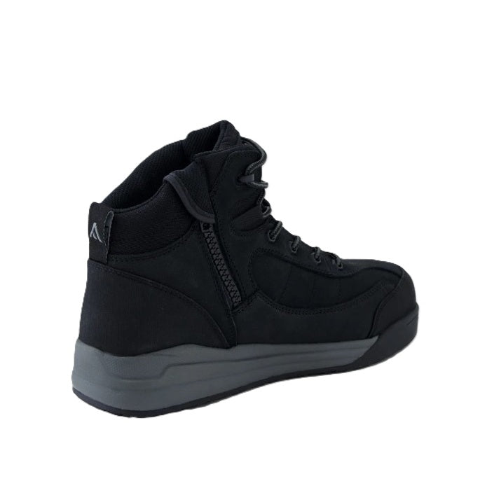 Colorado CF12348 Black  Kembla Safety Boots Zip Side + Back View