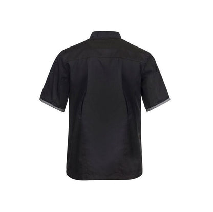 Chefscraft CJ042 DISCONTINUED Executive Chefs Lightweight Vented S/S Jacket with Checked Detail