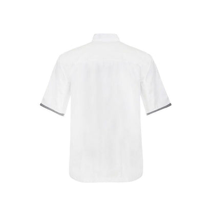 Chefscraft CJ042 DISCONTINUED Executive Chefs Lightweight Vented S/S Jacket with Checked Detail