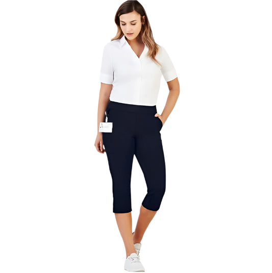 Biz Care CL040LL Womens Jane 3/4 Length Stretch Pant