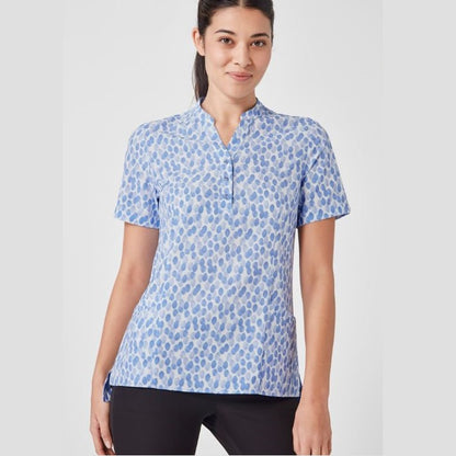 Biz Care CS450LS Womens Florence Stardust Print Tunic