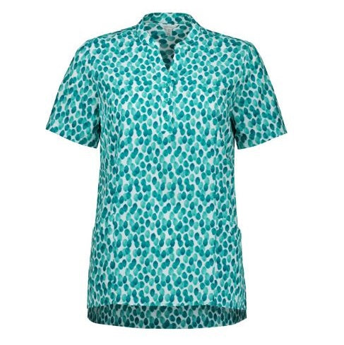 Biz Care CS450LS Womens Florence Stardust Print Tunic