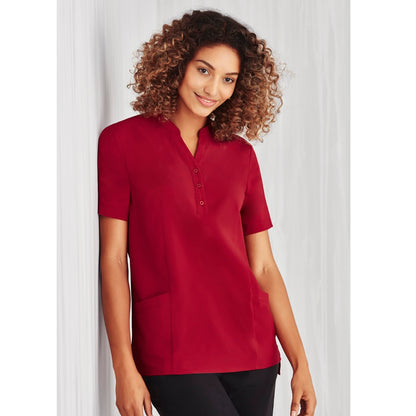Biz Care CS949LS Ladies Plain SS Tunic