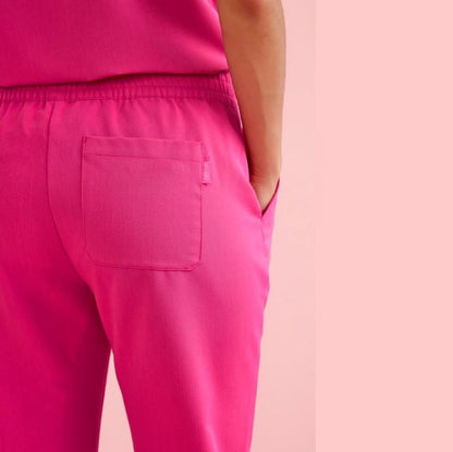 Biz Care CSP241LL Womens Pink Jogger Scrub Pant