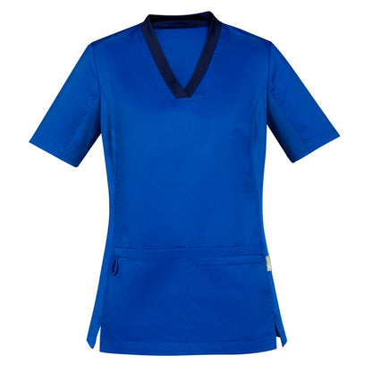 Biz Care CST043LS Womens Riley Stretch Scrub Top